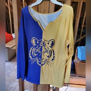 Purple and gold tiger shirt... so comfortable!